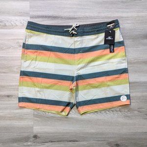 Men's Hybrid Stretch Flex Board Shorts Swim Trunks 40 XL O'Neill Blanket Stripe